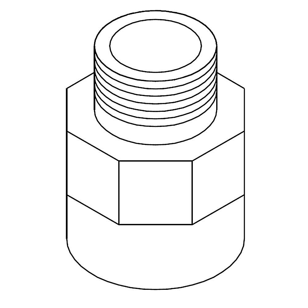 Part #4453116, Adapter / 1.00 x 1.00 x 1.38