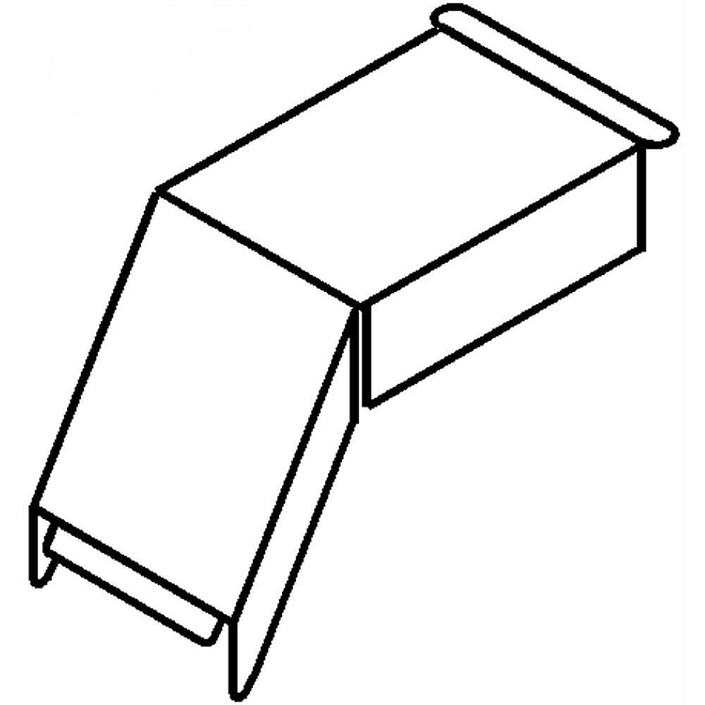 Part #4455178, Range Oven Vent Elbow, Upper / 7.00 x 2.00 x 2.00