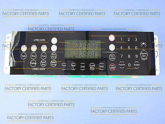 Photo of Range Oven Control Board and Overlay from Repair Parts Direct