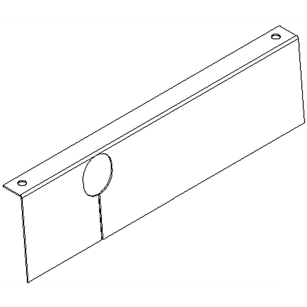 Part #7003P150-60, Range Control Panel Inner Shield / 9.25 x 3.00 x 0.08