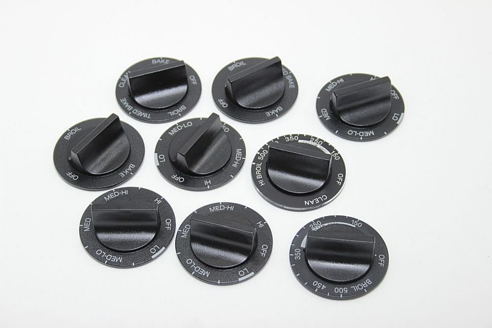 Photo of Range Knob Set, 9-piece from Repair Parts Direct