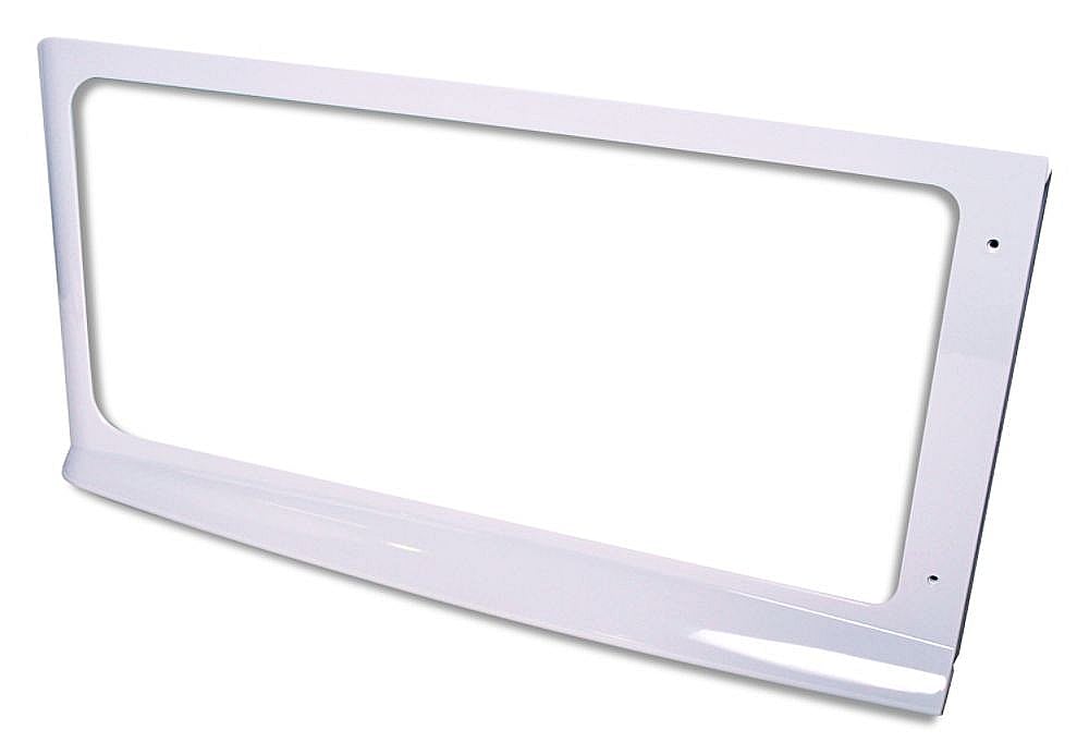 Part #8169572, Microwave Door Outer Frame (White) (Replaces 8169443) / 16.81 x 2.88 x 28.56