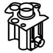 Cooktop Holder Orifice for Maytag MGC8636WS00 - Part 8190931