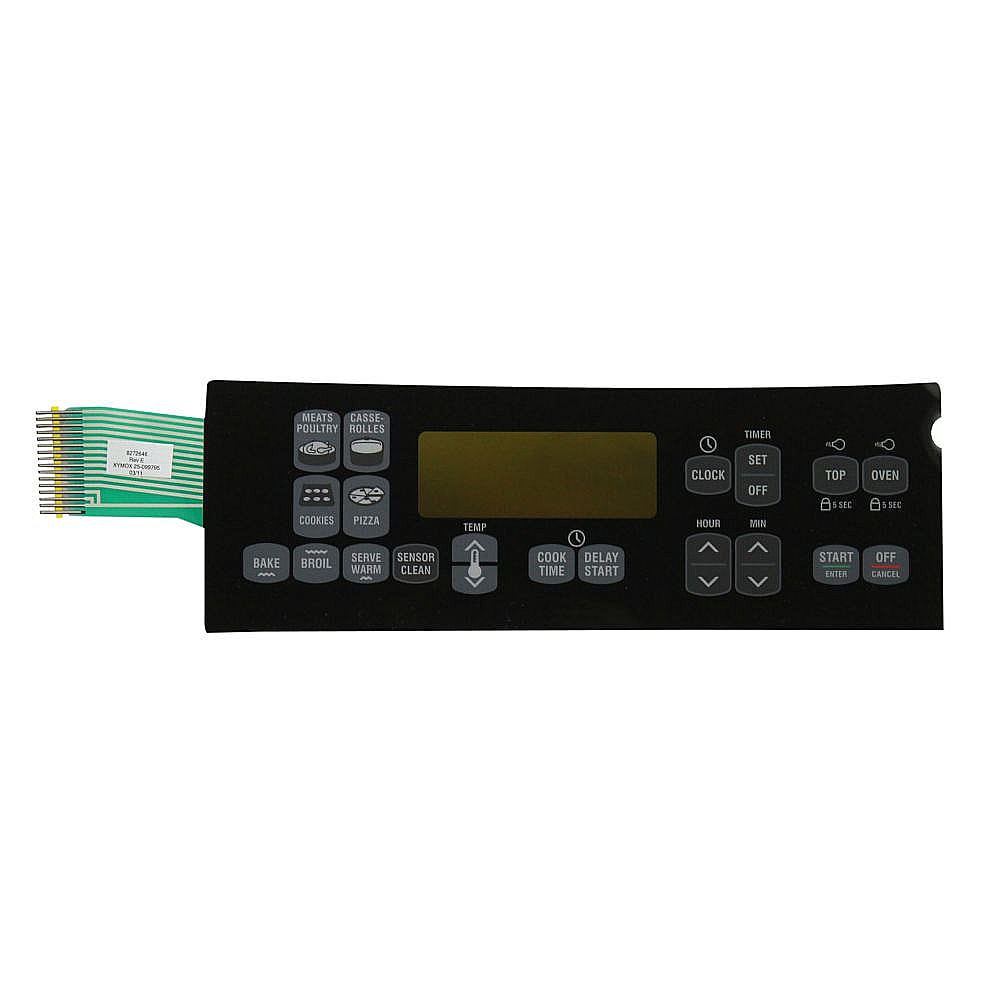 Photo of Range Membrane Switch (Black) from Repair Parts Direct