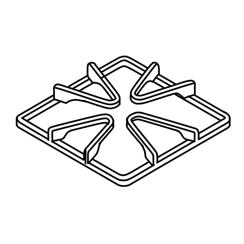 Kenmore Part #8273348, Range Surface Burner Grate (Espressor) | 9.75 x 5.25 x 9.50