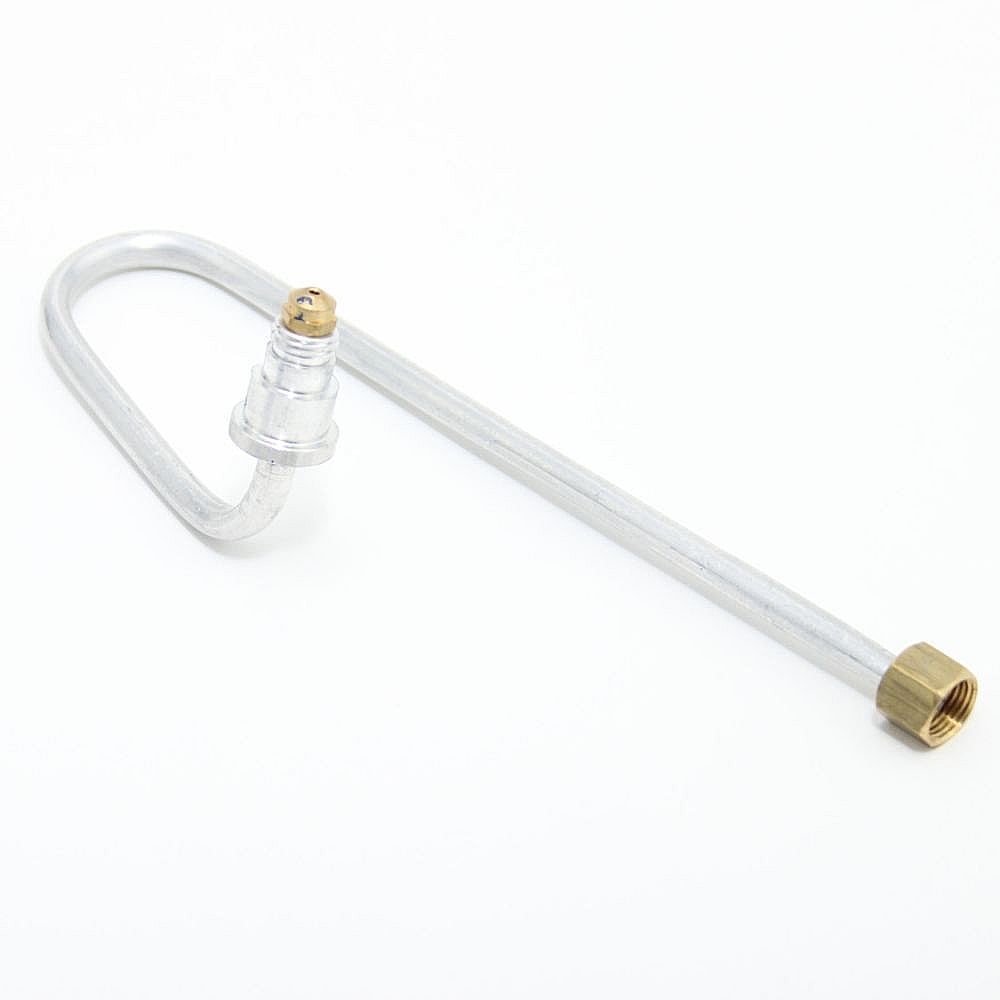 Part #wp8273692, Range Surface Burner Orifice Holder And Tubing, Left Front / 7.00 x 2.50 x 2.37