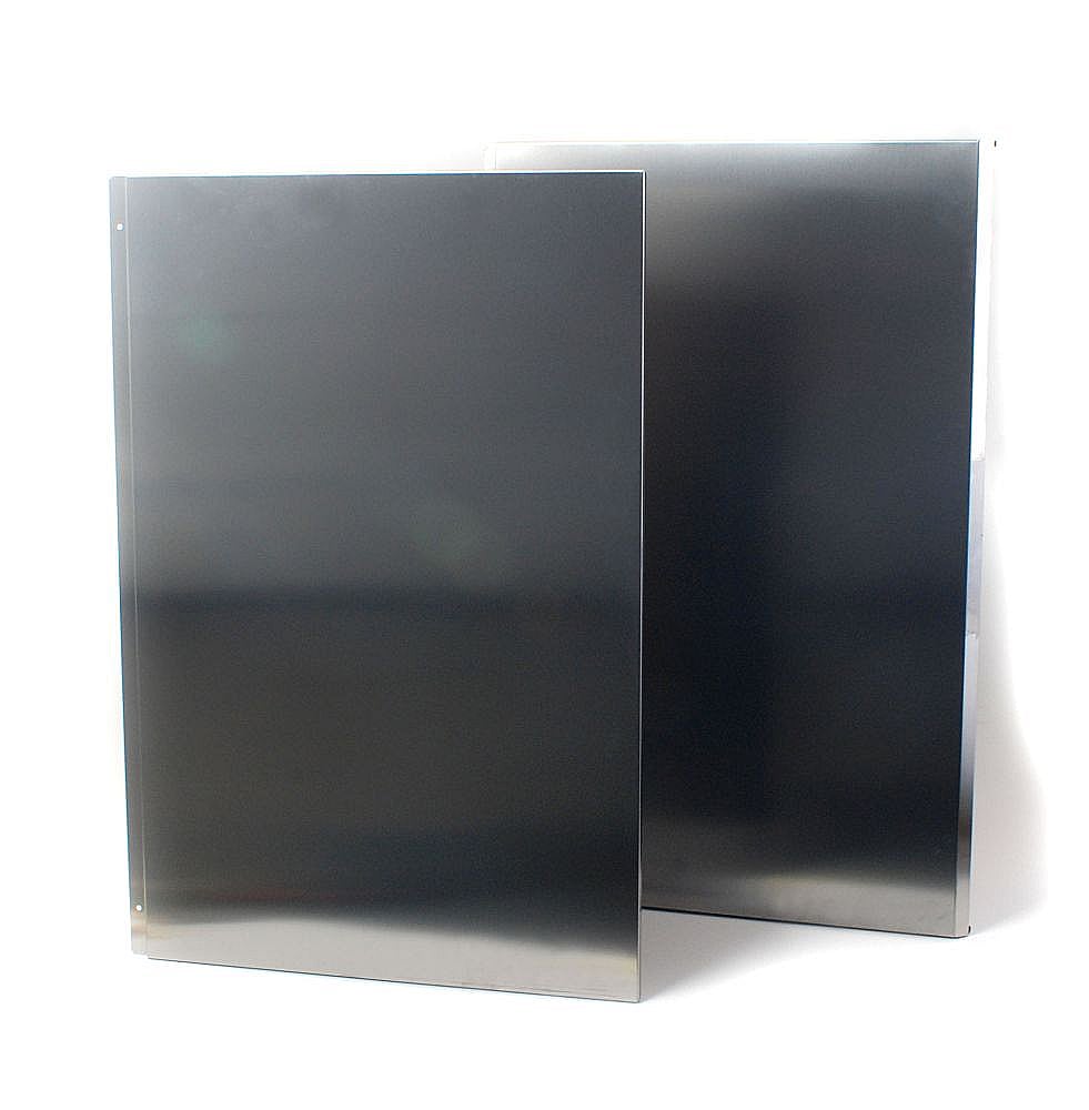 Part #w10352734, Range Hood Backsplash Kit, 30-In / 35.00 x 26.00 x 6.00