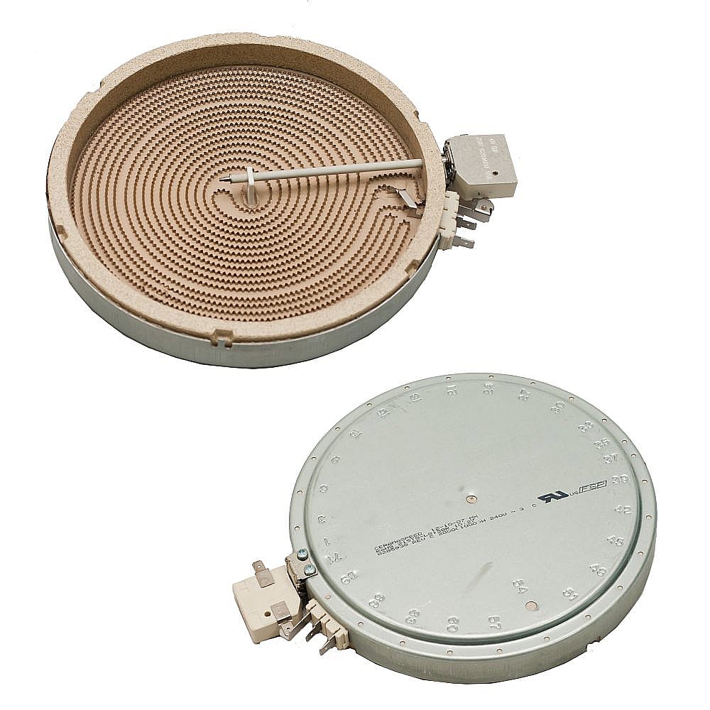 Part #wp8285938, Cooktop Dual Radiant Element / 11.82 x 10.32 x 2.81