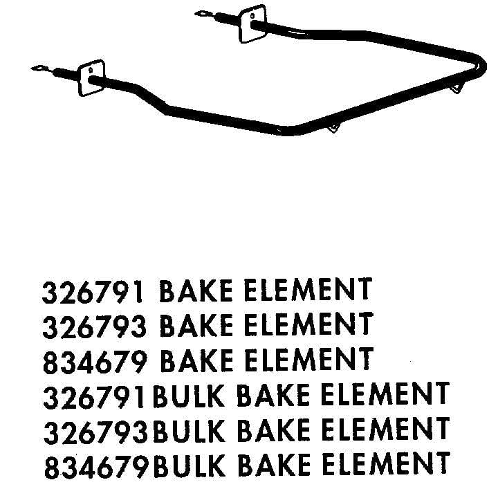 Part #834679, Whirlpool Range Bake Element / 21.68 x 21.62 x 3.18