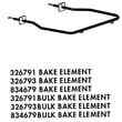 Whirlpool Range Bake Element for Whirlpool RAE3968P - Part 834679