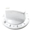 Range Surface Element Knob (white) for Kenmore 66595174301 - Part 8523215