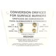 Range Lp Conversion Kit for Whirlpool GS470LEMB1 - Part W10854965