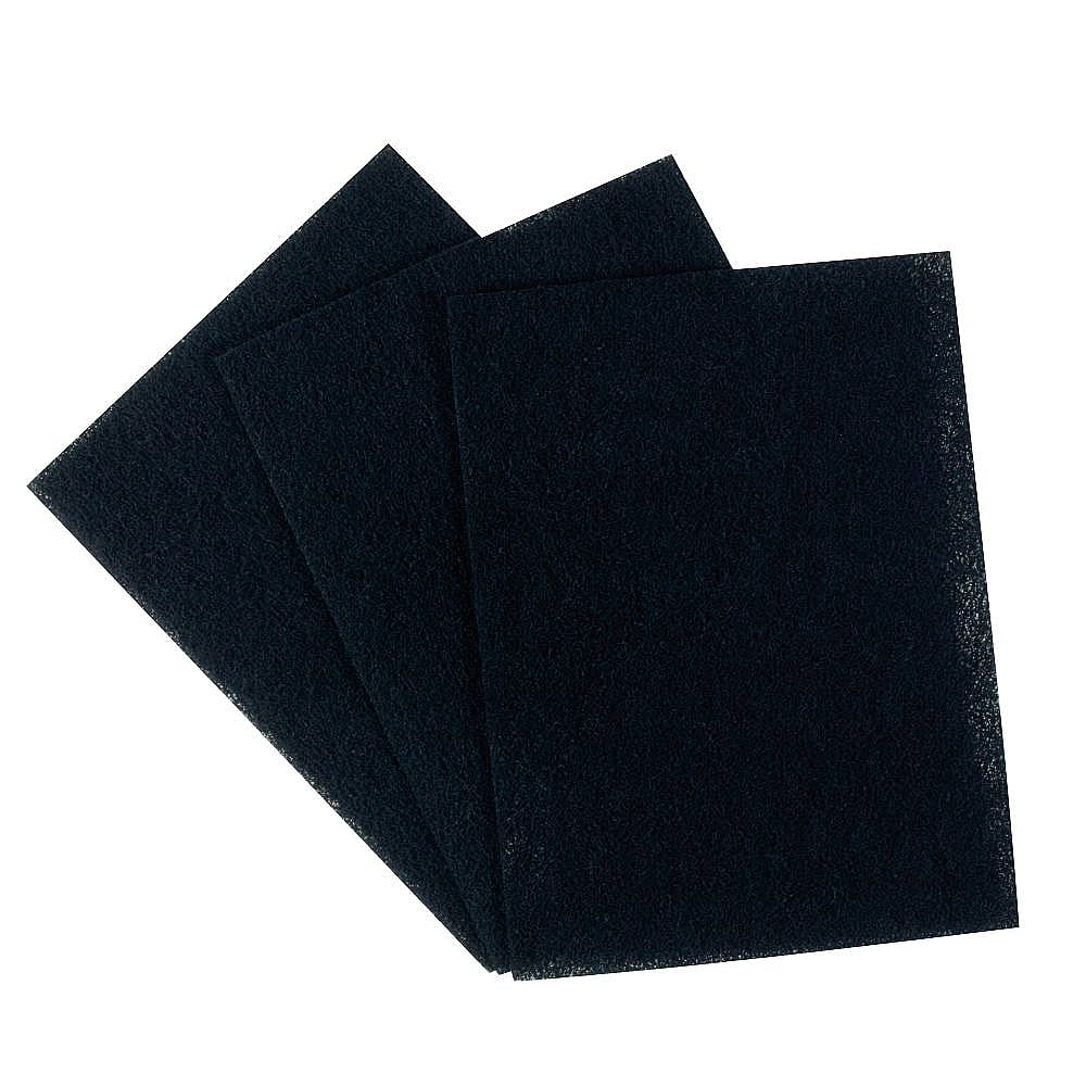 Part #wp883151, Range Hood Charcoal Filter Pad, 3-Pack / 10.55 x 7.87 x 0.75