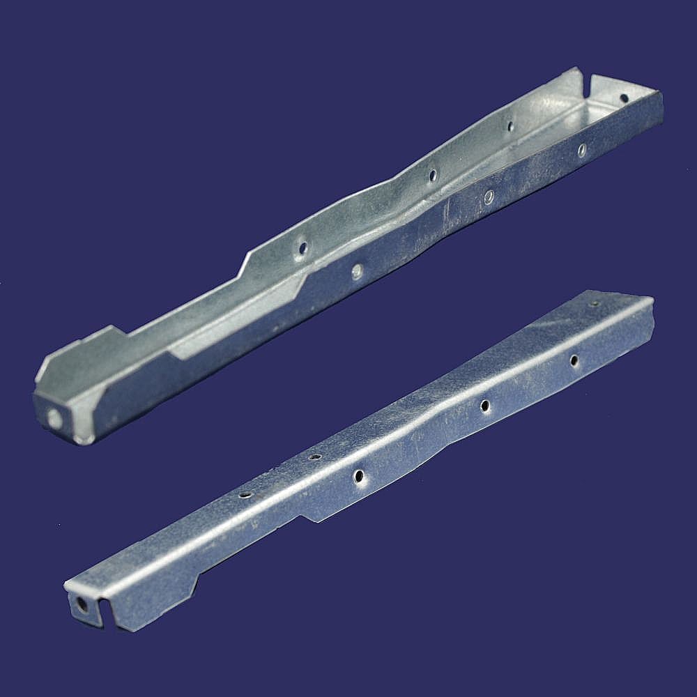 Part #w10838990, Range Storage Drawer Front Panel Support Bracket / 10.25 x 1.25 x 0.67