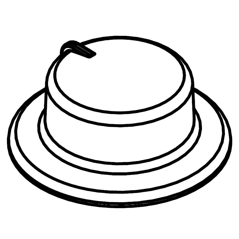 Ikea Part #9758785, Knob | 3.00 x 3.00 x 3.00