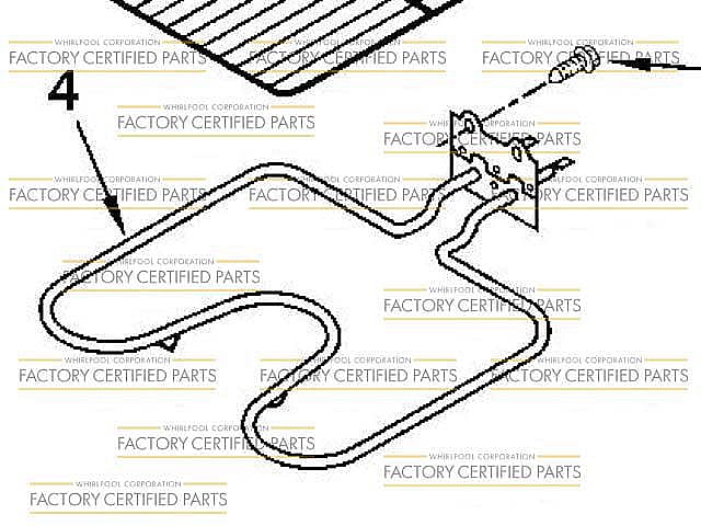 Part #wp9760769, Wall Oven Convection Element (Replaces 9760769) / 5.50 x 5.25 x 8.50