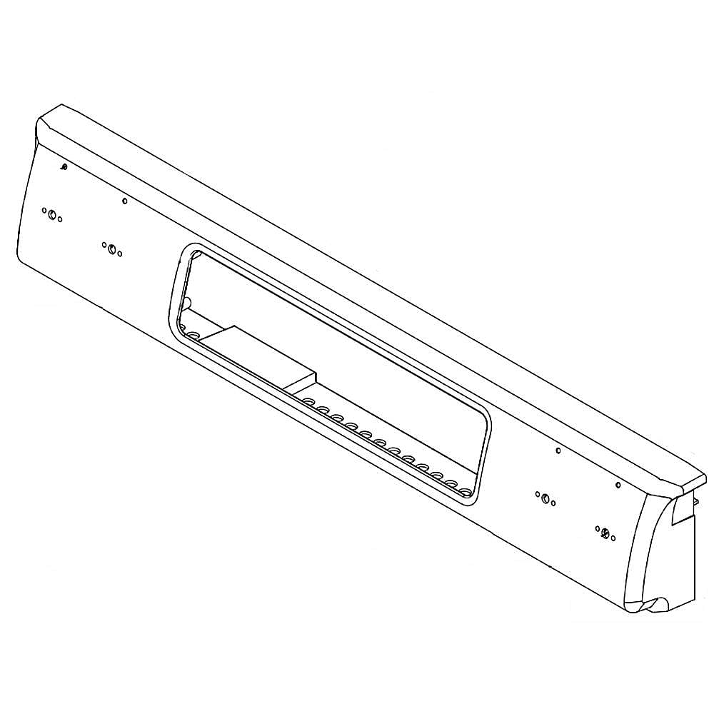Part #9761551Wh, Range Control Panel (White) / 9.00 x 1.00 x 9.00