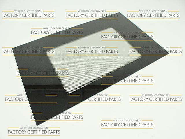 Photo of Range Oven Door Outer Panel (Black) from Repair Parts Direct