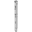 Range Oven Door Insulation Retainer, Right for Roper FGP300KW1 - Part 98004564