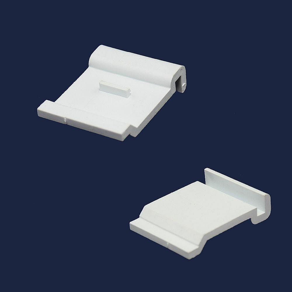 Part #wp98010185, Range Oven Door Trim (White) (Replaces 98010185) / 1.50 x 1.25 x 0.37