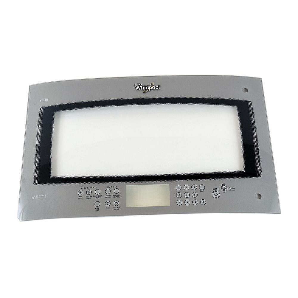 Part #w10115584, Microwave Door Outer Panel Assembly (Silver) / 24.00 x 4.00 x 7.00