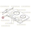 Cooktop Main Top for KitchenAid KICU508SBL1 - Part W10122345