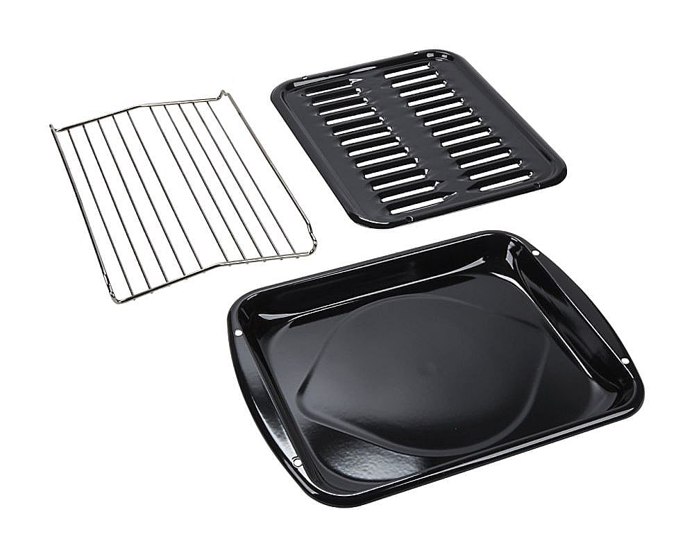 Part #w10123240, Range Broil Pan Assembly / 18.63 x 13.25 x 7.13