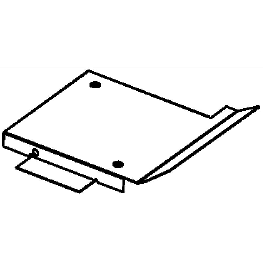 Part #w10138797, Microwave Air Guide Duct Cover / 5.62 x 4.38 x 0.81