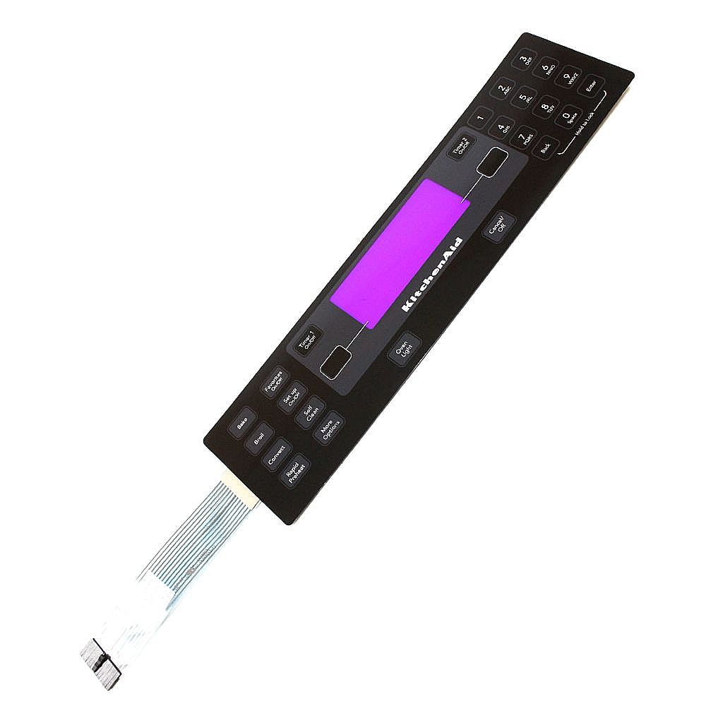 Part #wpw10160634, Range Membrane Switch (Black) / 3.44 x 2.82 x 23.94