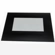 Range Oven Door Outer Panel (black) for KitchenAid KERS205TBL3 - Part W10160908
