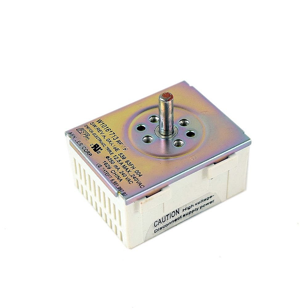Part #w10161713, Cooktop Element Control Switch / 2.25 x 2.50 x 1.97