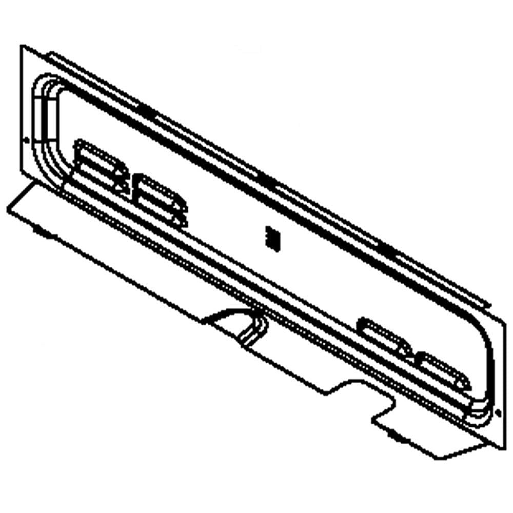 Part #w10162248, Range Rear Wire Cover / 29.50 x 6.75 x 3.00