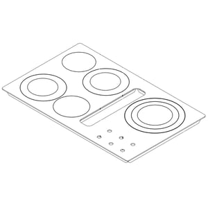 Cooktop Main Top Assembly W10162422