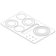Whirlpool Cooktop Main Top Assembly for Jenn-Air JED3536WB04 - Part W10162422