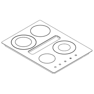Cooktop Main Top (frost White) W10163205