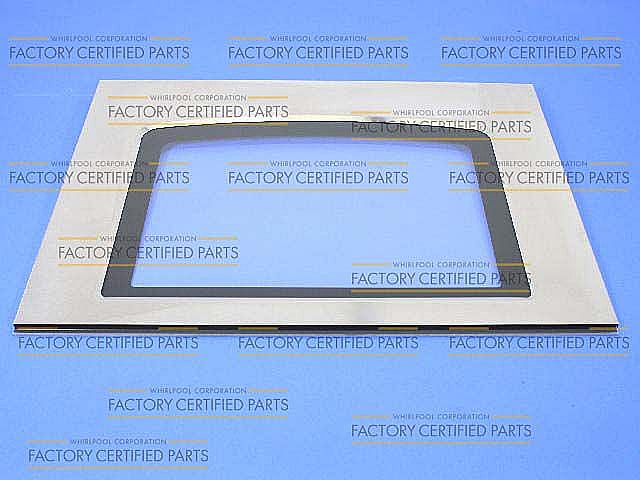 Part #wpw10181749, Range Oven Door Outer Panel (Stainless) / 29.75 x 22.63 x 2.50