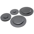 Range Surface Burner Cap (gray) for Whirlpool WFG715H0EH0 - Part WPW10183372