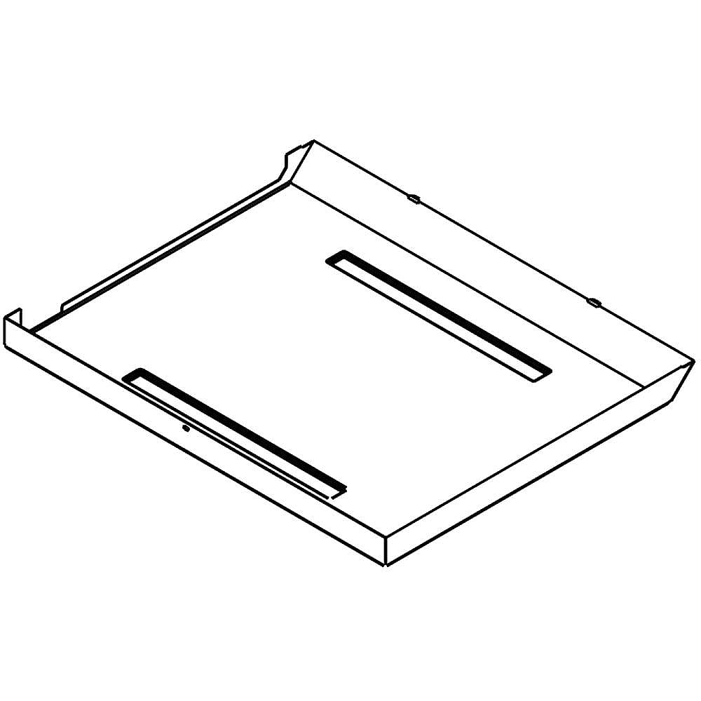 Part #w10183712, Range Hidden Bake Element Tray / 25.00 x 18.00 x 3.00