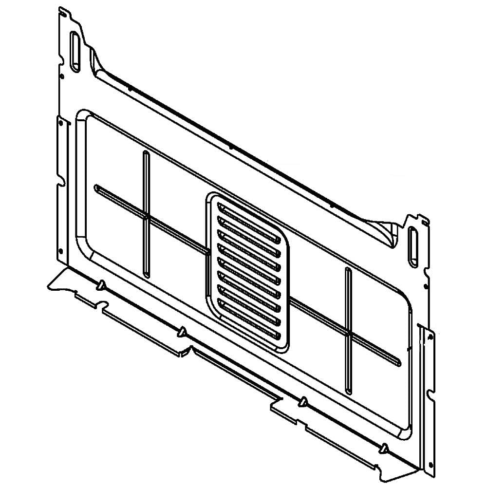 Part #w10184370, Rear Cover / 29.38 x 17.75 x 2.62
