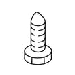 Screw for KitchenAid KDRS483VSS02 - Part W10189140