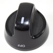 Cooktop Burner Knob (black) for KitchenAid KGSS907SWH03 - Part W10193263