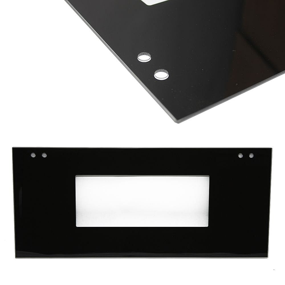 Photo of Wall Oven Microwave Door Outer Panel Assembly (Black) from Repair Parts Direct