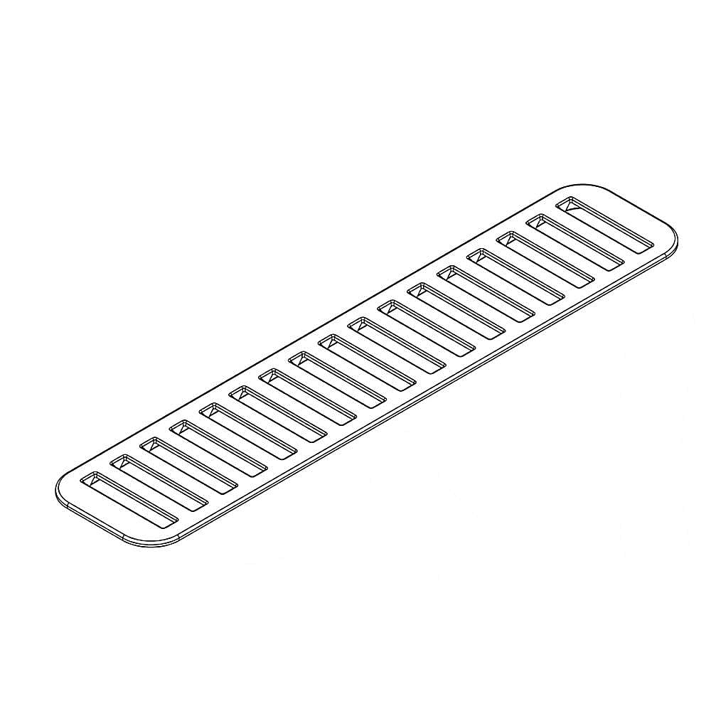 Part #w10205095, Cooktop Downdraft Vent Grille / 17.00 x 3.50 x 0.50