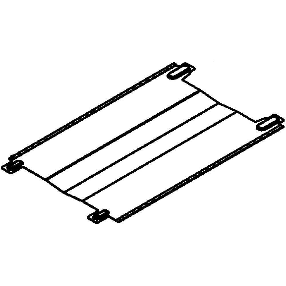 Part #w10212101, Crosley Burner Baffle / 18.50 x 11.00 x 0.25