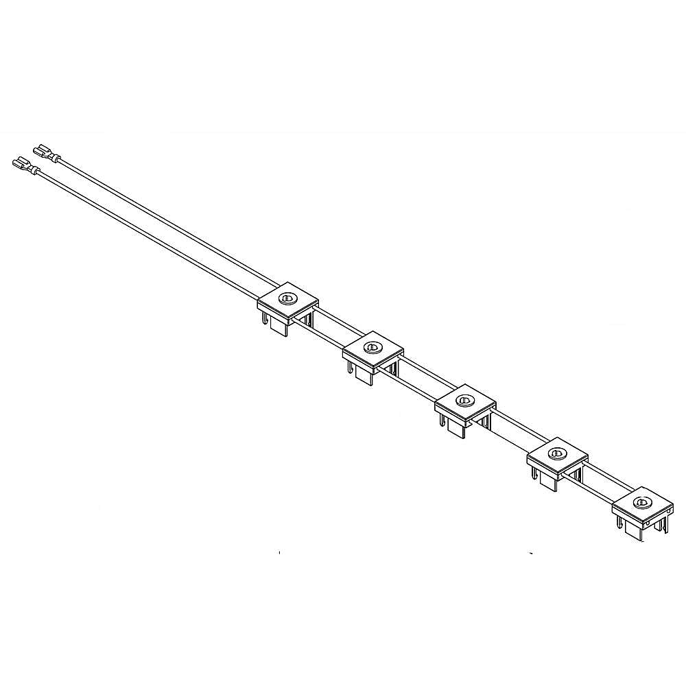 Part #w10213453, Range Igniter Switch And Harness Assembly / 4.00 x 4.00 x 1.00