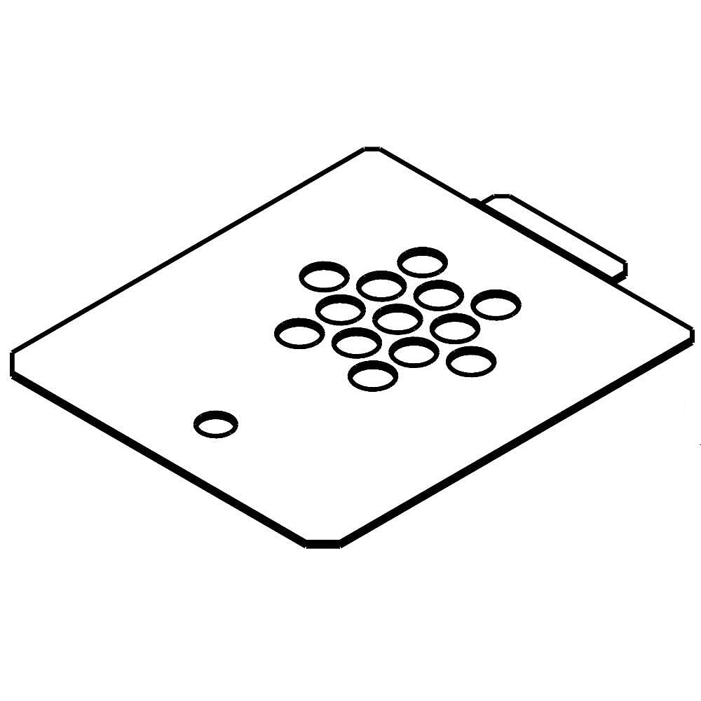 Part #w10213792, Vent Cover / 3.25 x 2.50 x 0.00