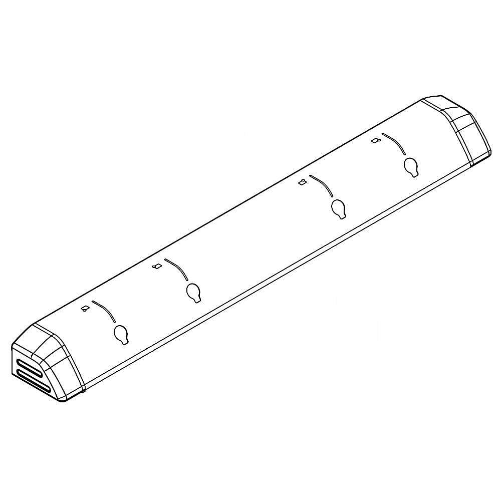 Part #w10219242, Range Surface Burner Manifold Panel (Stainless) / 30.00 x 4.25 x 2.75
