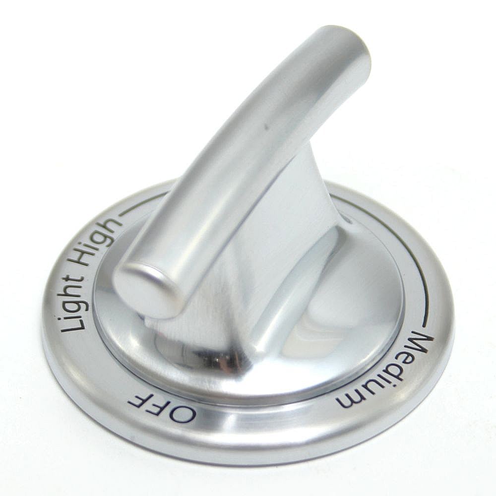 Photo of GE Part #wpw10220975, Ran Surface Burner Knob | 2.00 x 2.00 x 1.25 from Repair Parts Direct