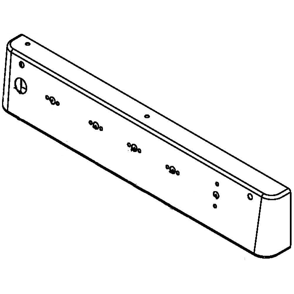 Part #w10225327, Backguard / 19.75 x 3.50 x 1.75