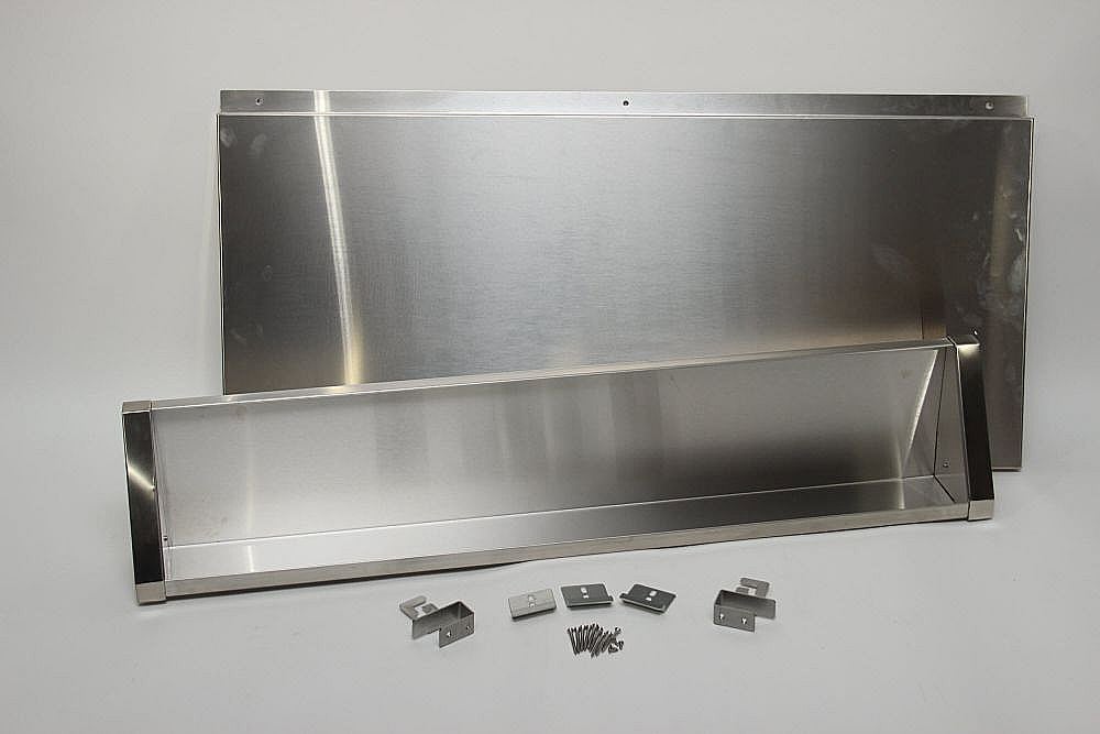 Part #w10225948, Whirlpool Range Backsplash And Shelf, 48-In / 53.00 x 26.00 x 11.50
